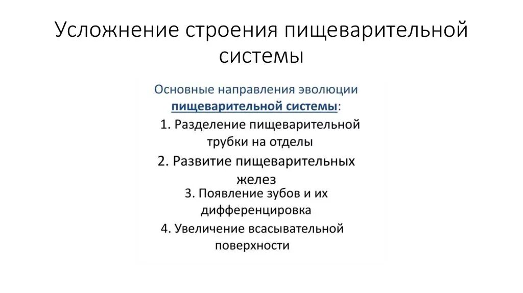 Черты усложнения организации. Эволюция пищеварительной системы. Направления эволюции пищеварительной системы. Основные направления эволюции пищеварительной системы. Усложнение пищеварительной системы.