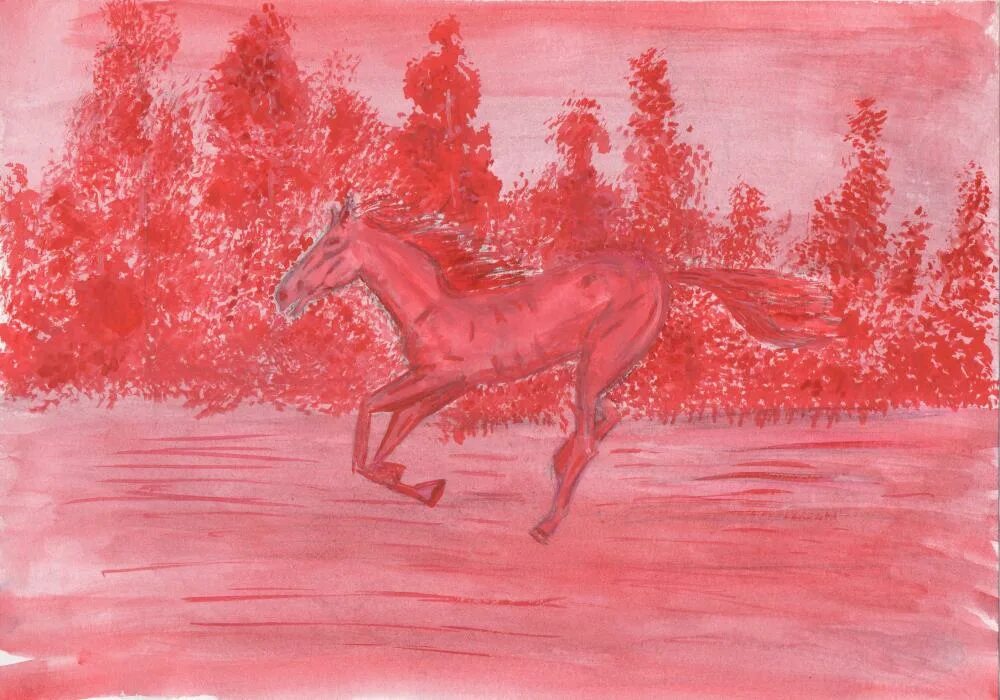 Розовый конь шестой класс литература. Розовый конь. Конь с розовой гривой рисунок. Розовый конь картина. Розовый конь картина мечта.