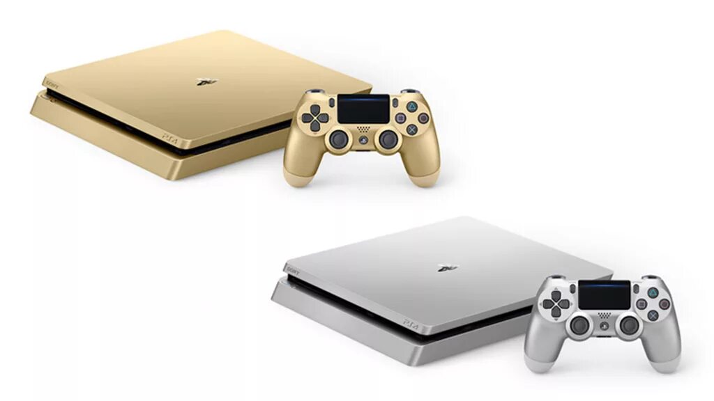 Ps4 gold edition. Sony ps4 Slim Gold. Ps4 Slim Gold Edition. Ps4 Silver Edition. Пс4 слим серебристая.