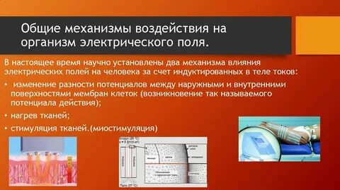 Воздействие электростатического полям