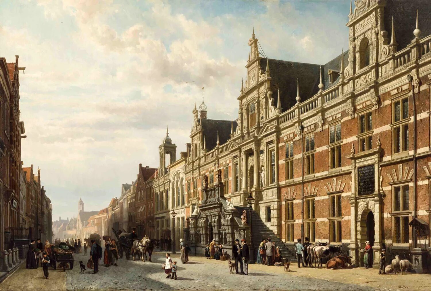 Современное время век. Голландская архитектура 17 века Амстердам. Амстердам 19 век. Лейден 17 век. Корнелис спрингер Amsterdam.