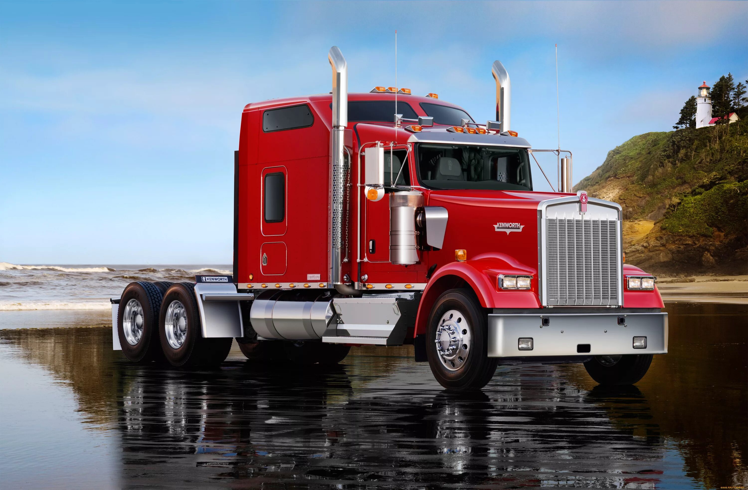 Грузовики Kenworth w900. Тягач Kenworth w900. Трак Кенворт w900l.