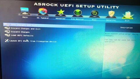 Asrock uefi setup utility