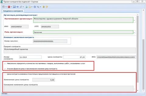 Расторжение контракта в еис