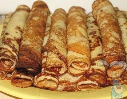 Блины трубочкой