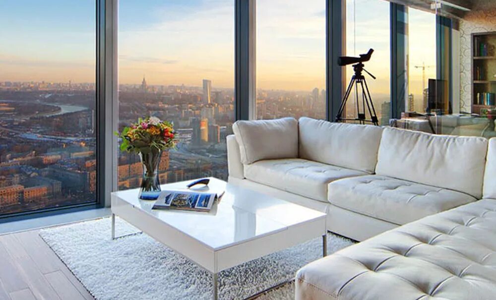 Апартаментымосква сиьи. Квартира с панорамными окнами. Роскошная квартира. Апартаменты Москва Сити.