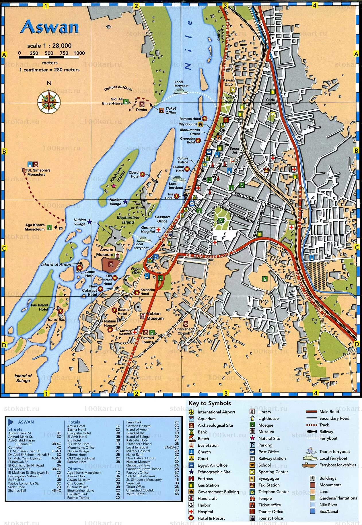 достопримечательности египта на карте