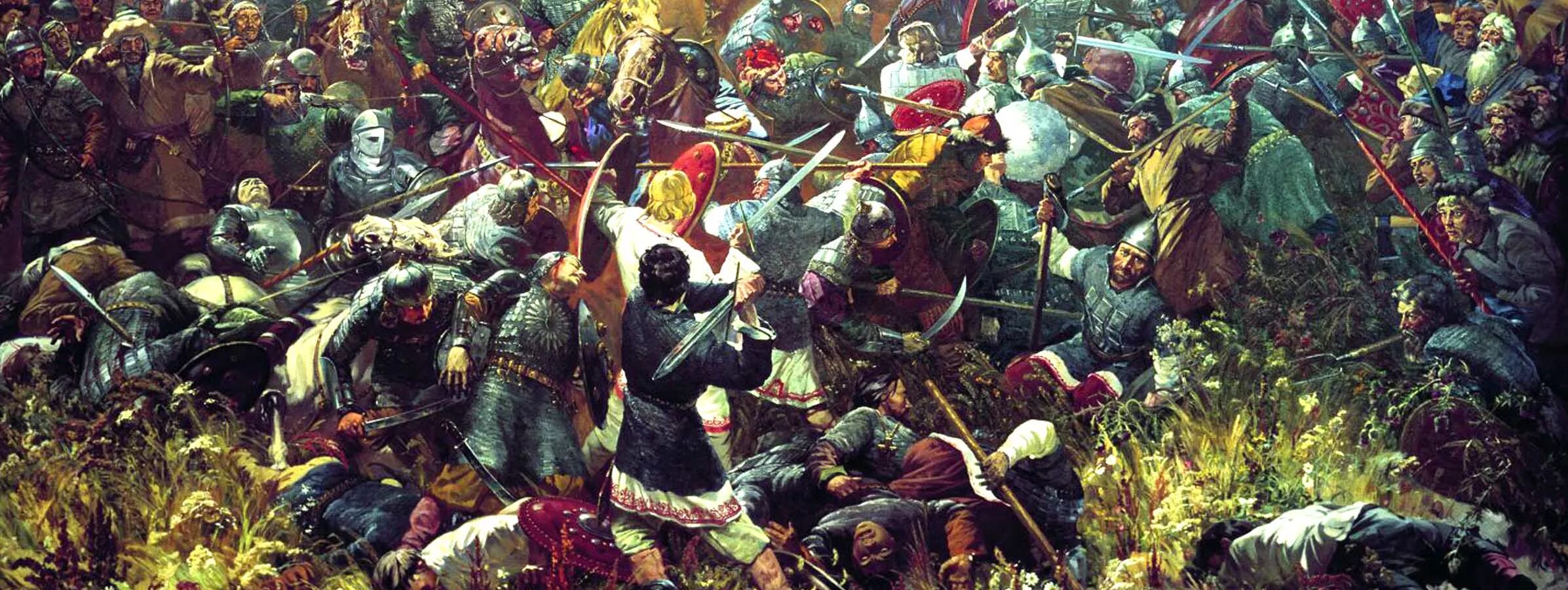 Кто был воеводой засадного полка. 1380 Год Куликовская битва. Присекин Куликовская битва.