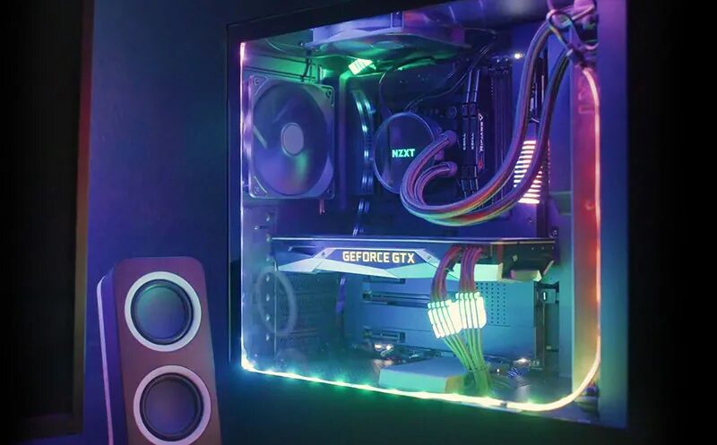 Lit pc rgb. Rgb пк. свет для пк. rgb корпус line. обои nzxt.