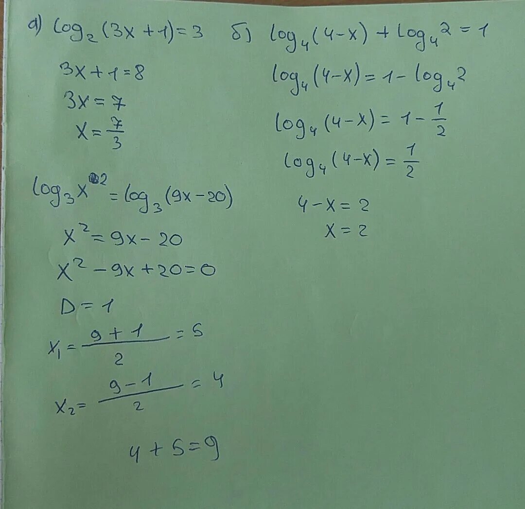 Logx2 1 4log2 корень x. Найдите корень уравнения :log2(3x-1)=3. Найдите корень уравнения log2 (4-3)=7. Найдите корни уравнений 3x+1/x-2.