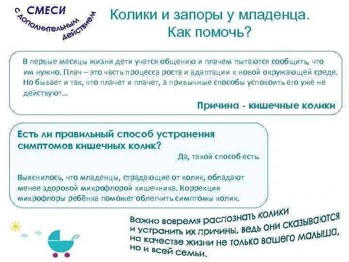 Колики в 1 месяц