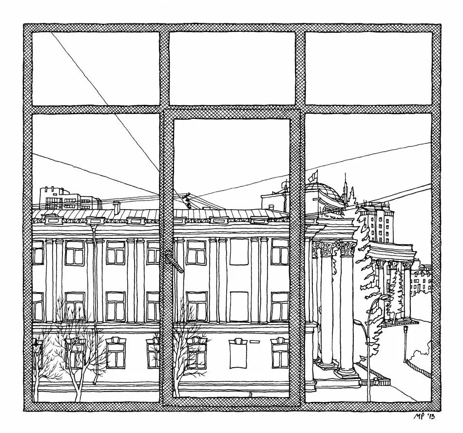 Рисунки больших окон. Набросок вид из окна. Окно скетч. Эскиз окна. Вид из окна скетч.