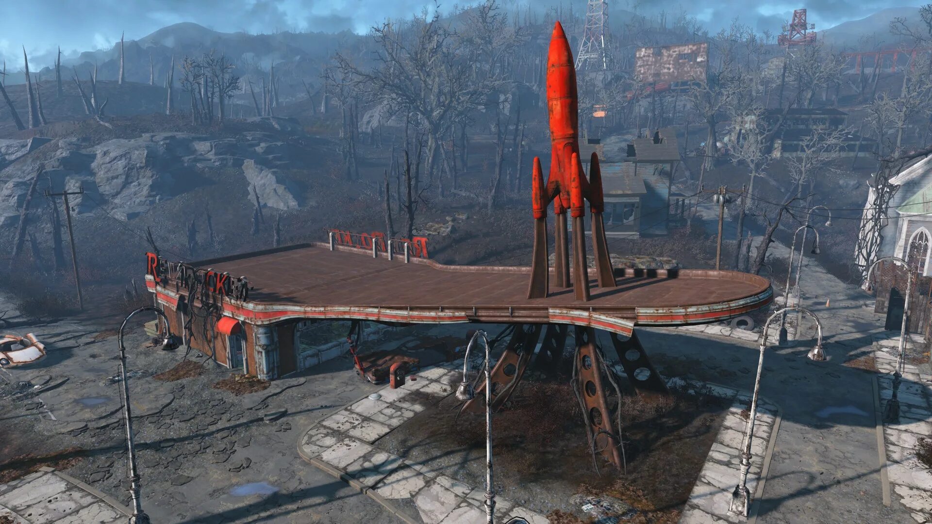 Fallout 4 ракеты. Красная ракета. стоянка грузовиков красная ракета. стоянка грузовиков красная ракета fallout 4. красная ракета (2025).