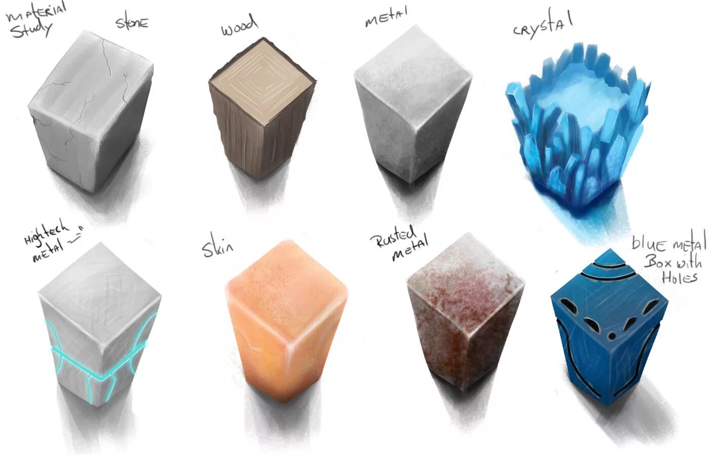 Materials tutorial. Камень референс. драгоценные камни референс. shiny stone. painting materials.