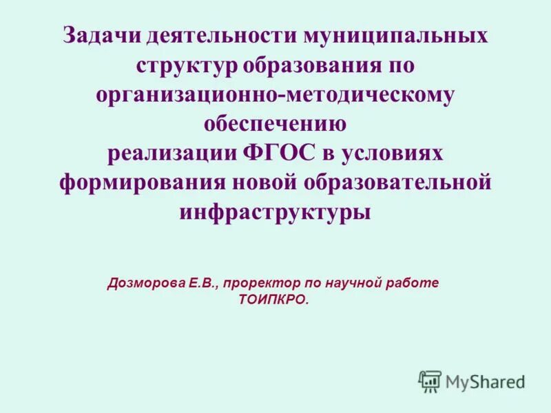 Задачи деятельности ооо