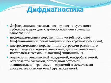 Туберкулез костно суставной системы