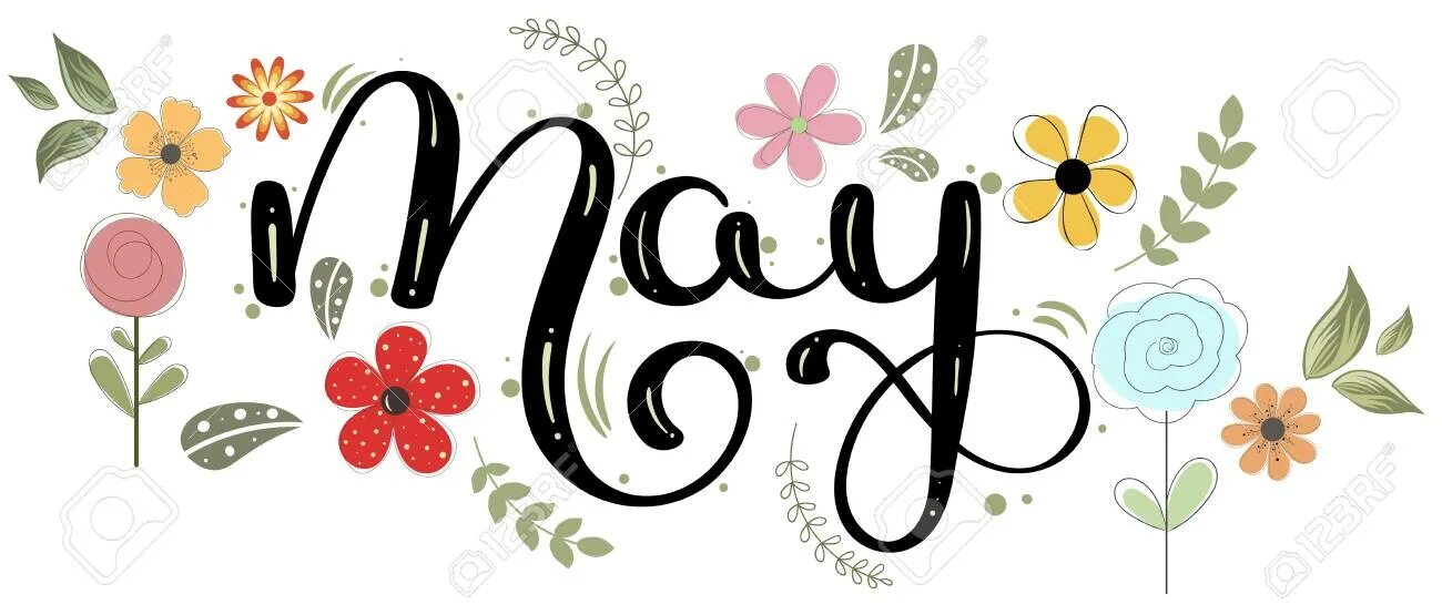 May this month. Надпись цветы леттеринг. Месяц май вектор. Hello May картинки. 1 Мая леттеринг.