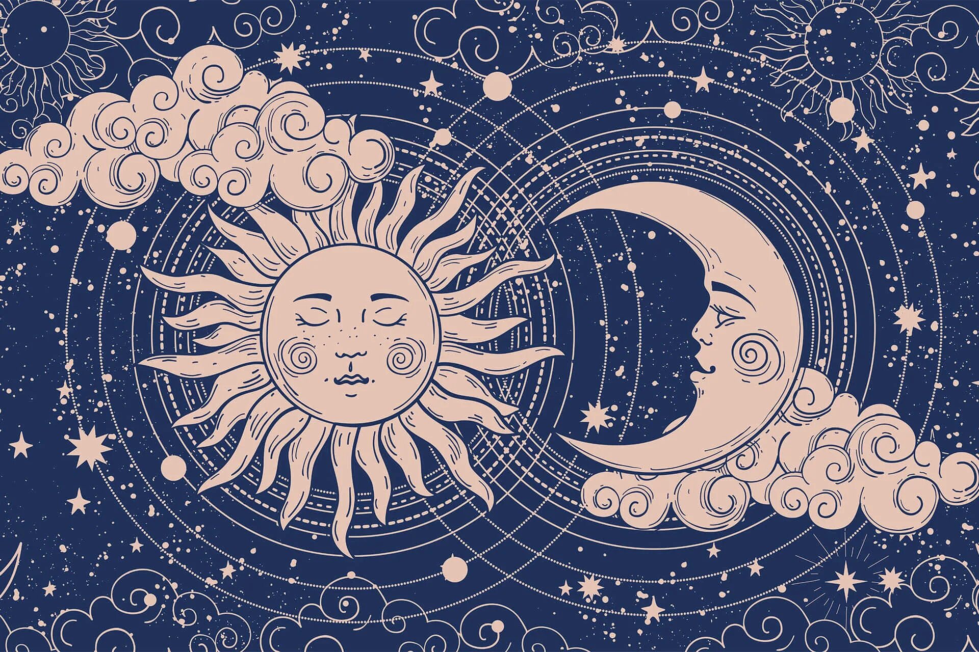The sun the moon the stars. Солнце и Луна. Изображение солнца и Луны. Солнце и Луна арт. Астрология солнце и Луна.