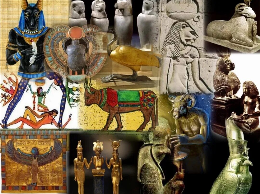 Животные богов египта. Боги древнего Египта. Священные животные богов Египта. Искусство древнего Египта коллаж. Древнем Египте боги Aton.