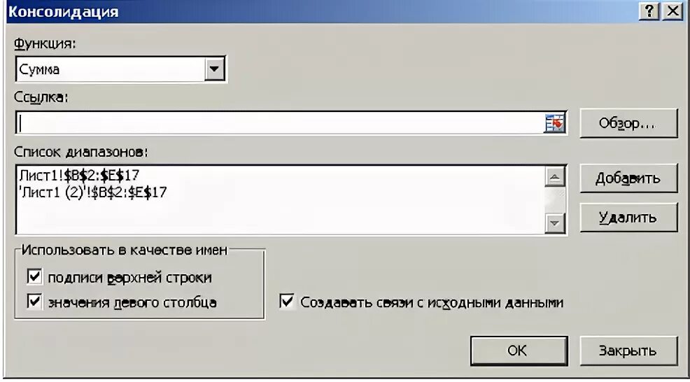 Закрытые данные