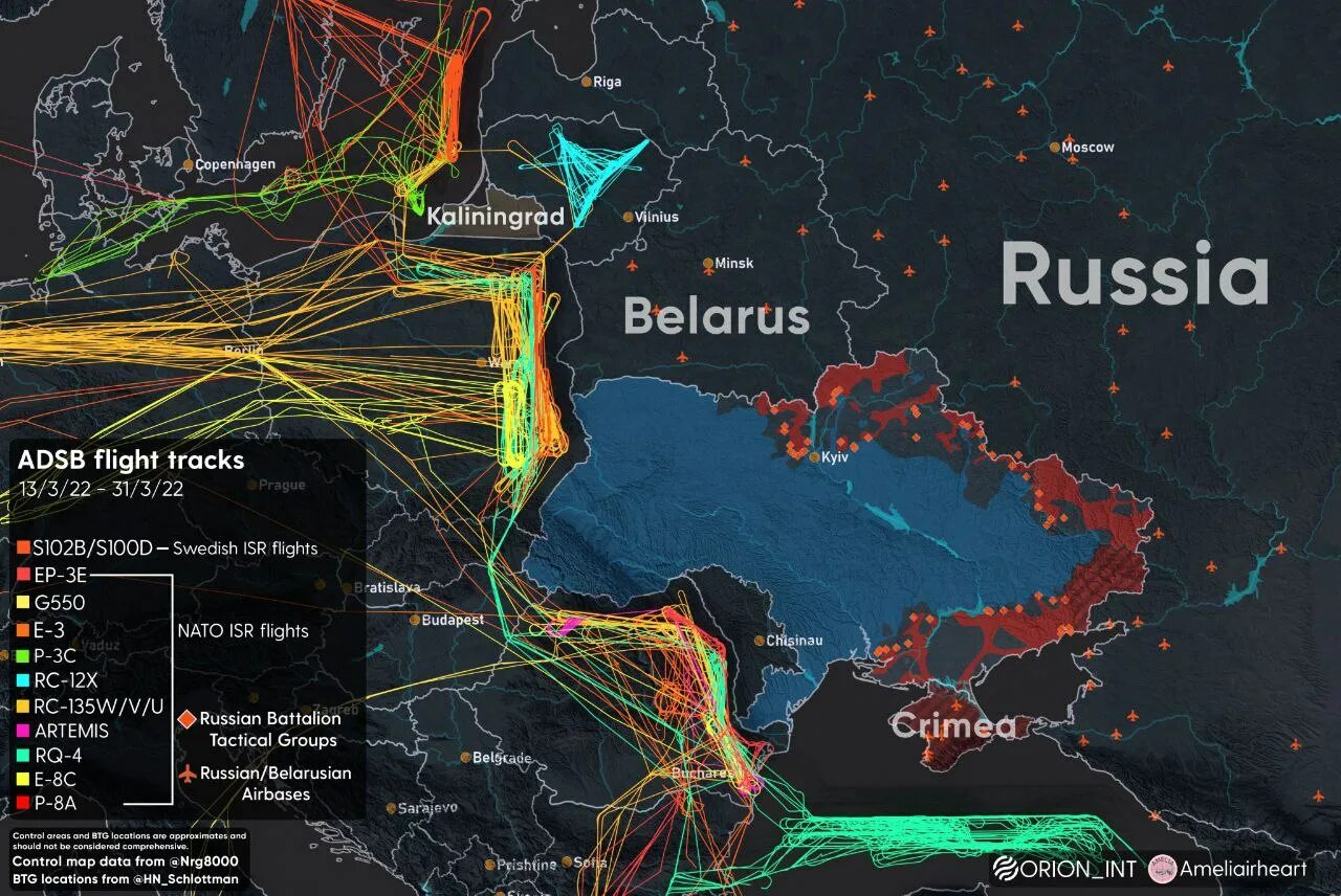 Военная карта украина 2022. Полеты разведывательной авиации НАТО. Карта. Авиация стран НАТО. Активность разведывательной авиации НАТО.