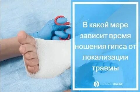 Сроки ношения гипса