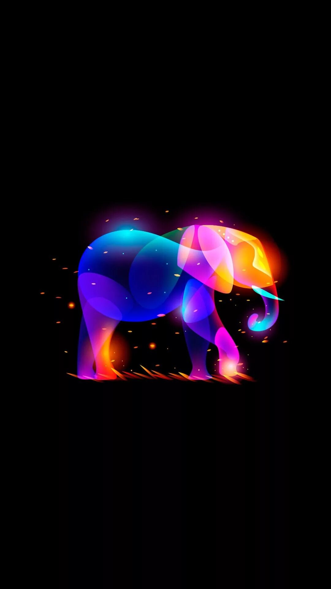 Neon elephant. Amoled заставки. Заставка на телефон слоны. Слоник на заставку телефона. Амолед обои яркие.