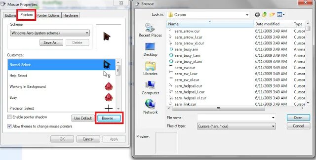 Файл cur. Cur файл скопировать. файл aero_link.cur. как прочитать pointer на русском.
