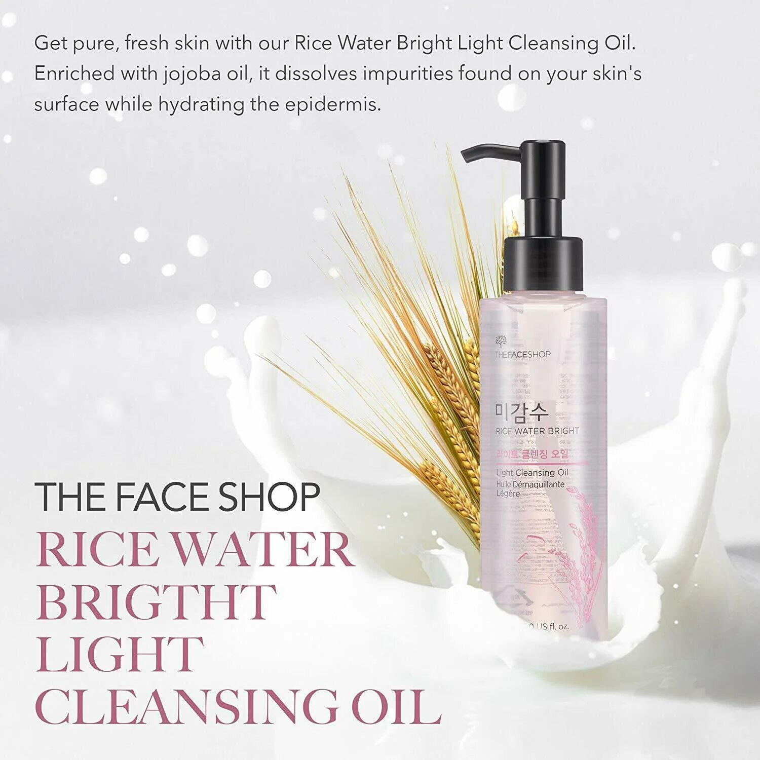 Cleansing light. The face shop Rice Water Bright Light Cleansing. The face shop Rice Water Bright Cleansing Rich Oil (150ml). Rich Cleansing Oil Rice Water Bright гидрофильное. Rice Water Bright Foaming Cleanser.