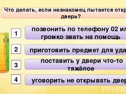 Опасные незнакомцы 2 класс тест