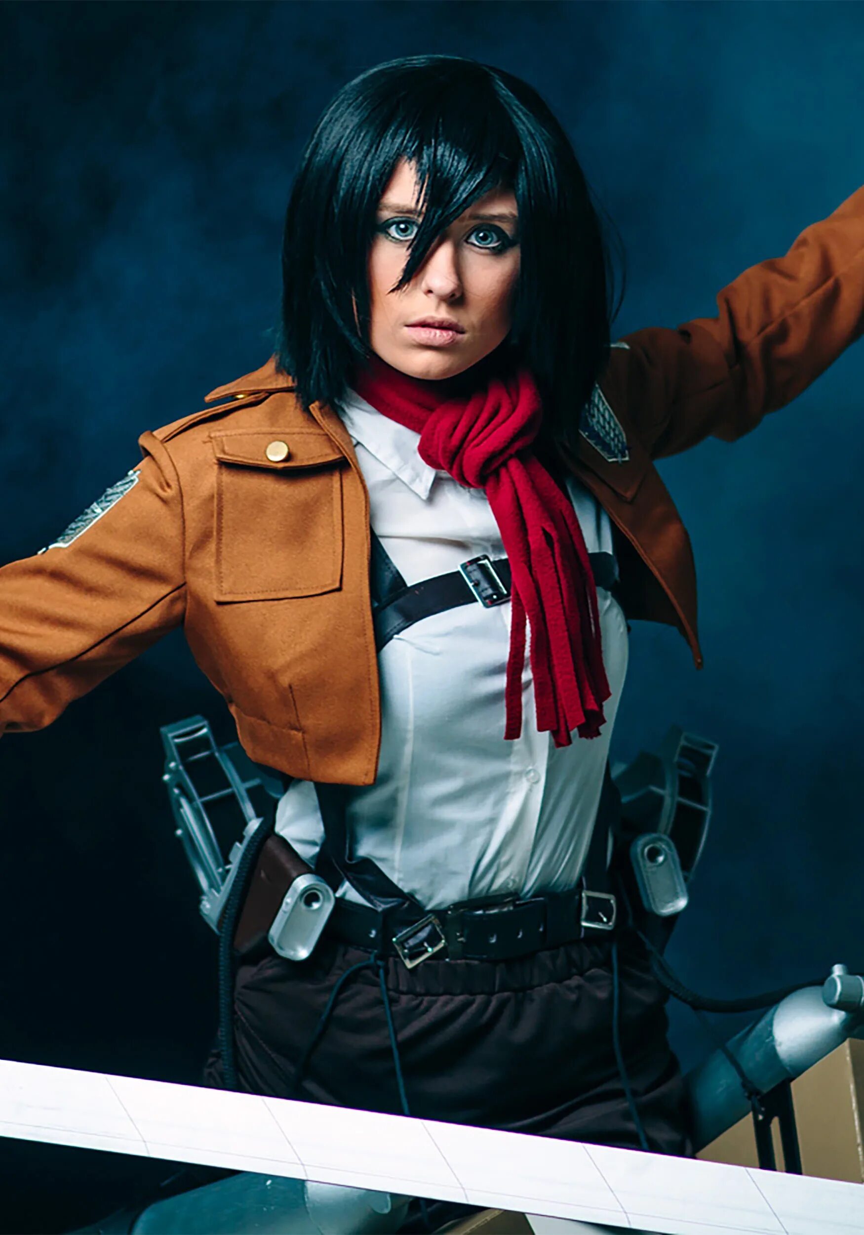 Mikasa cosplay. Микаса Аккерман гот.