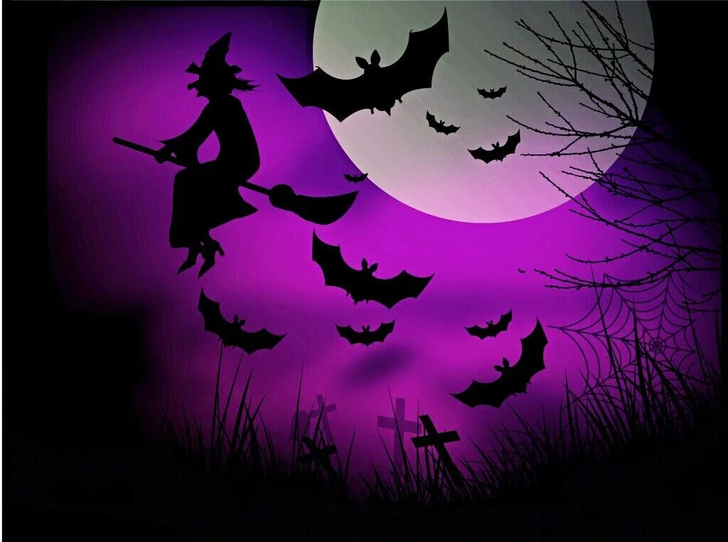 Мыши ведьма. Хэллоуин фон. Рисунки на Хэллоуин. Летучая мышь на фиолетовом фоне. Ведьма и летучая мышь.