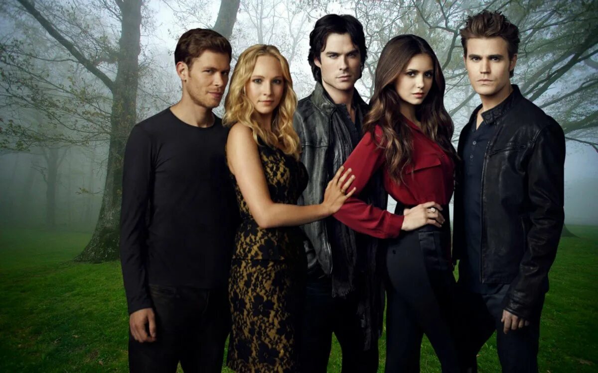 Vampire diaries. Дневники вампира 2009. елена деймон и стефан. деймон, стефан и елена 1 сезон. дневники вампира / the vampire diaries (2009–2017).