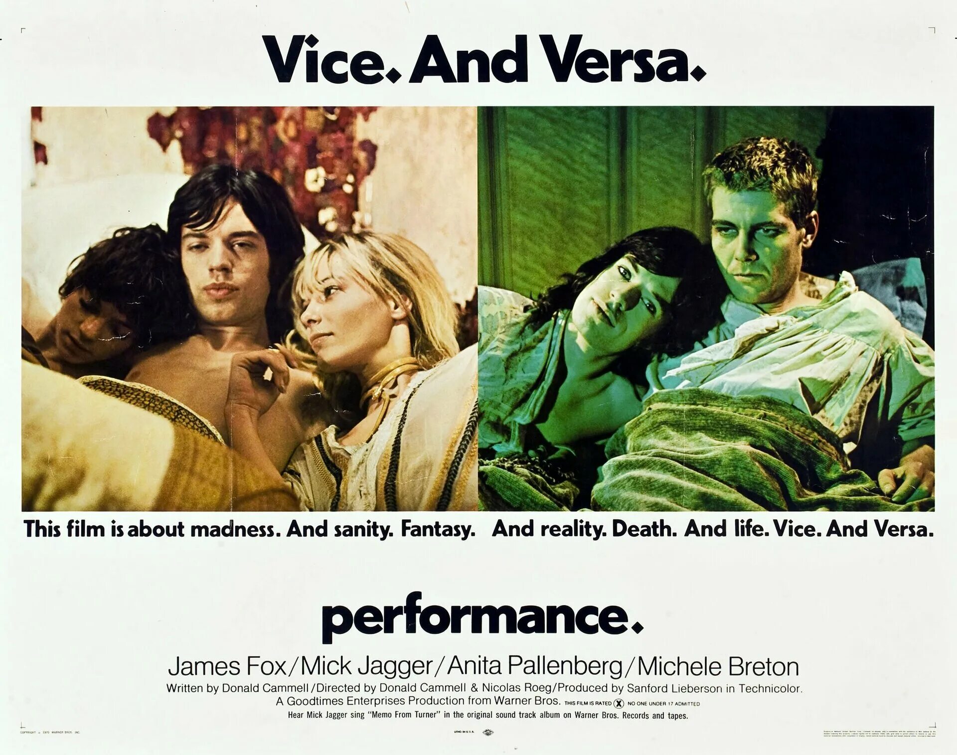 Performance movie. Мик джаггер в фильме перформанс. мик джаггер фильм перфоманс. мик джаггер представление фильм. постер performance 1970.