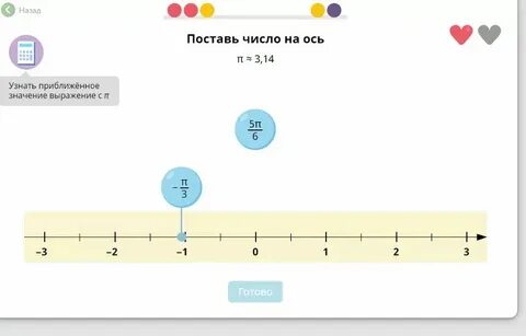 Поставить число на ось