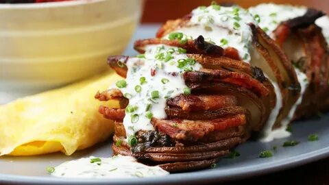 Картошка с беконом и сливками