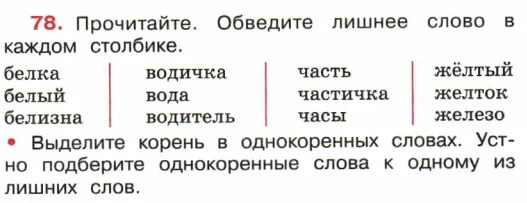 Прочитай слова каждого столбика. Железо однокоренные слова. Лишнее слово в каждой строке. Однокоренные слова Найди лишнее. Лишнее слово в каждом столбике.