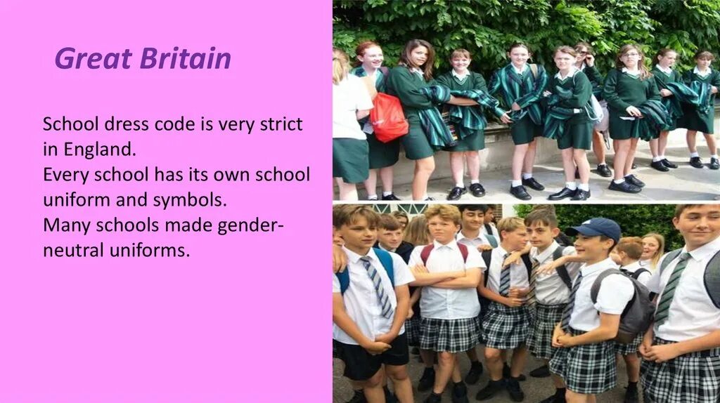 Doesn t wear a uniform. Школьная форма. Креативная Школьная форма. Презентация British Schools. Проект на тему cool School uniform.