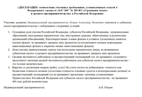 Декларация социально ориентированных некоммерческих организаций