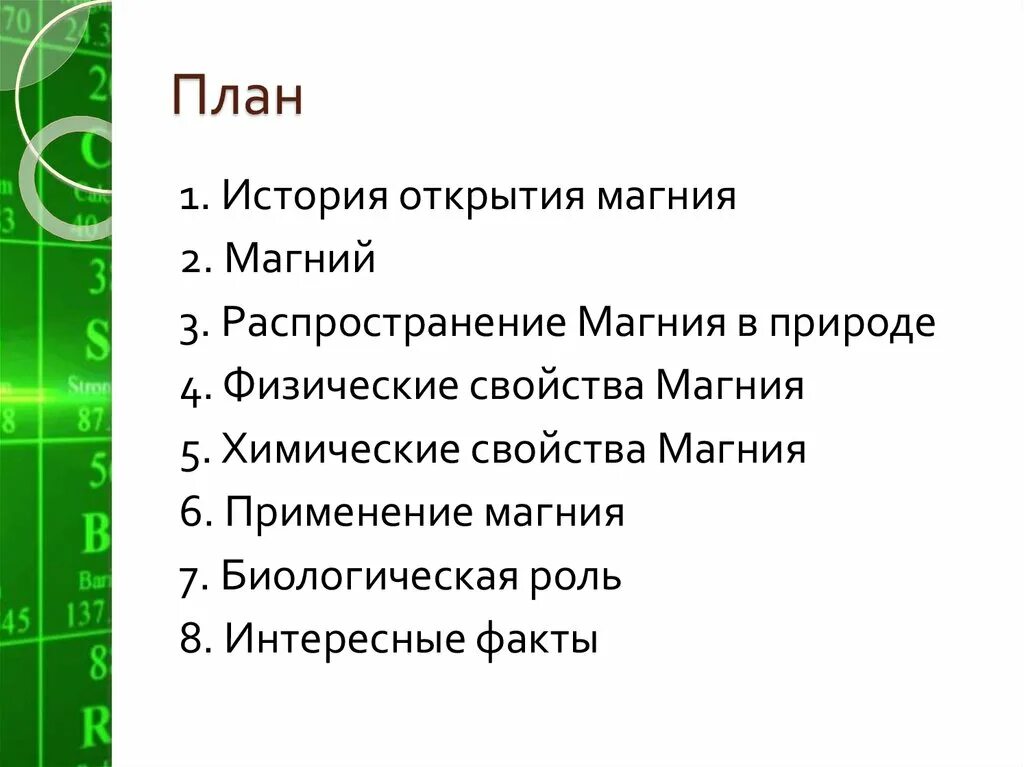 Номер группы магния. Применение магния. Химические свойства магния. Распространение магния в природе. Физические свойства магния.