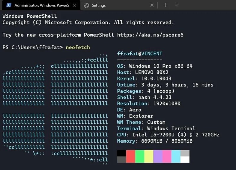 Терминал виндовс. Красивый Windows Terminal. Windows Terminal цветовые схемы. Окно терминала Windows 10.