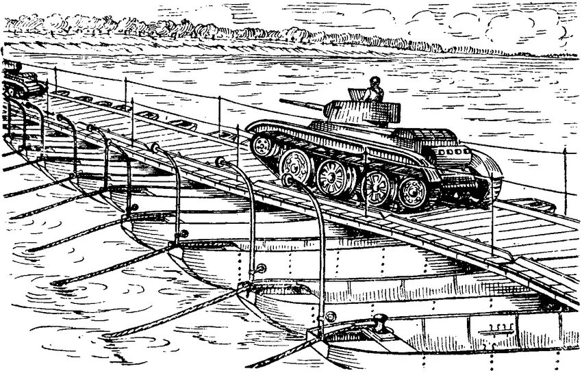 Н2п Понтонный парк. Понтонный мост военный схема. Понтонный мост чертеж. Понтонный мост для танков. Погрузился на понтоны первый взвод