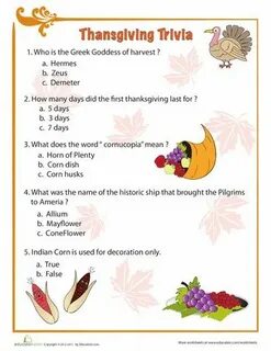 Try our thanksgiving quiz