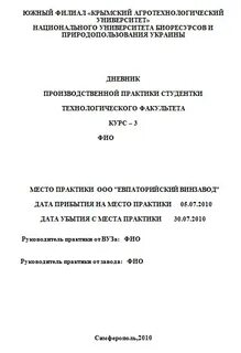 Титульный лист практика образец