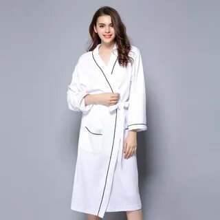 36.0US $ |Cotton Robe Women Bathrobe With Belt Female Home Gown Autumn Bath ...
