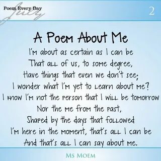 I to learn the poem