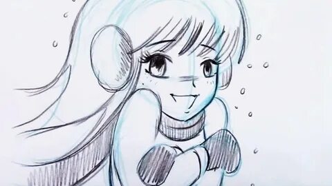 Как нарисовать анимешную девочку