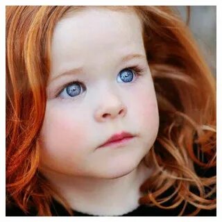 Red hair blue eyes