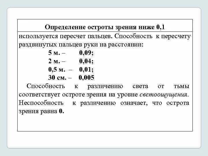 Что значит зрение 1