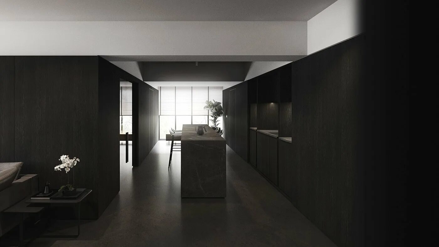 Черно белый стиль в интерьере. Строгая пол. Хай тек интерьер. Современный интерьер с темным полом. Строгий стиль в интерьере.